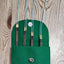 Blue Silk | Fine-Medium Set |  Adjustable Knitting Needles  | 4 Sizes | US5, US6, US7, US8 | w/custom case - Prismatic Fiber Arts