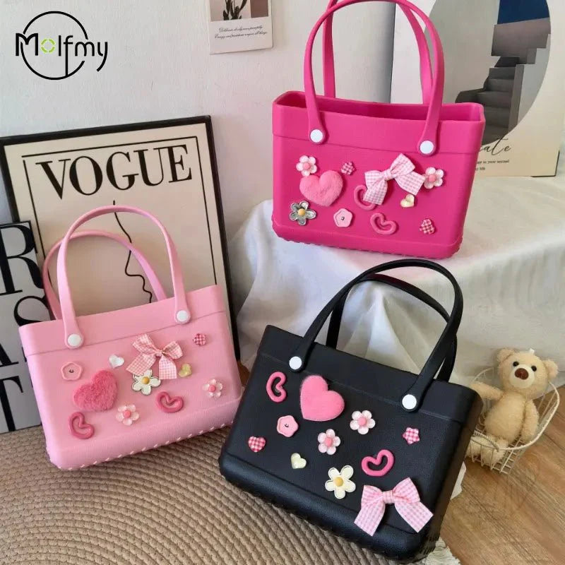 Large Eva Beach Bag Fashion - Prismatic Fiber Arts
