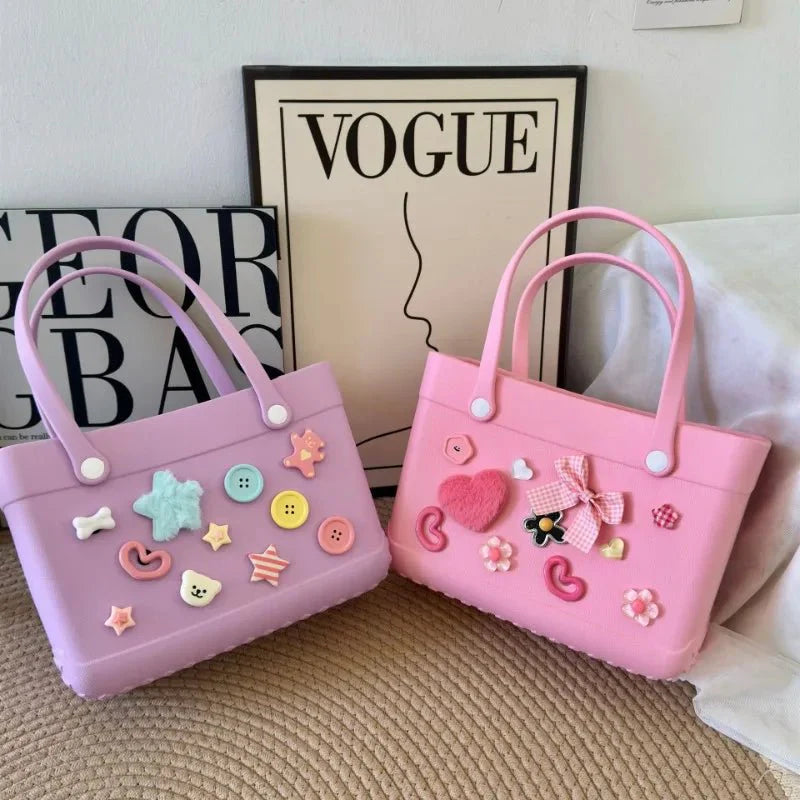 Large Eva Beach Bag Fashion - Prismatic Fiber Arts