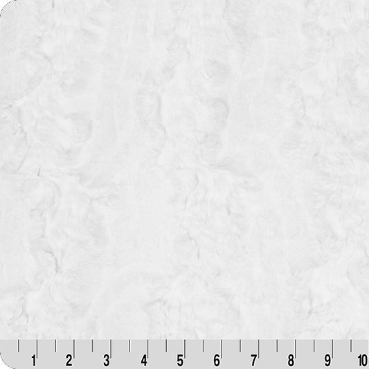Luxe Cuddle Glacier Snow 58"/60" Fabric per yard