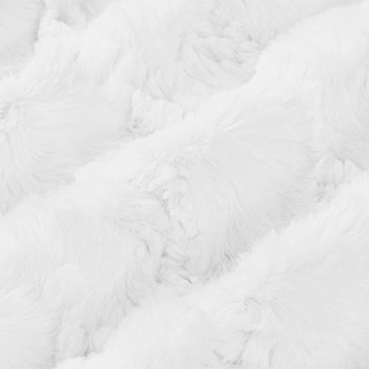 Luxe Cuddle Glacier Snow 58"/60" Fabric per yard