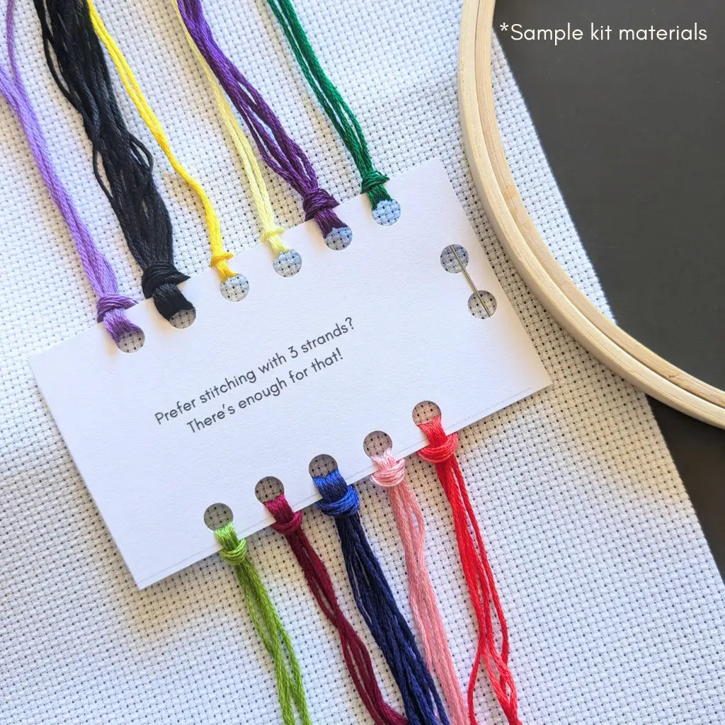 Let's Assume I'm Right - Snarky Floral Cross Stitch Kit by Room for Calm