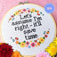 Let's Assume I'm Right - Snarky Floral Cross Stitch Kit by Room for Calm - Prismatic Fiber Arts