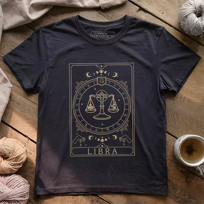 Libra Yarn Tarot T-shirt - Prismatic Fiber Arts