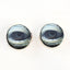 Lidded Green Sea Turtle Sew-On Button Glass Eyes - Prismatic Fiber Arts