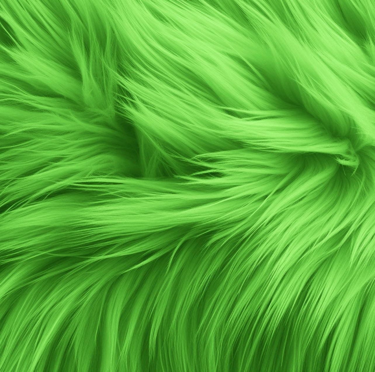 Round Shaggy Faux Fur Fabric - 36 Inches Diameter - Circular Fluffy Faux Fur for Home Decor - Prismatic Fiber Arts