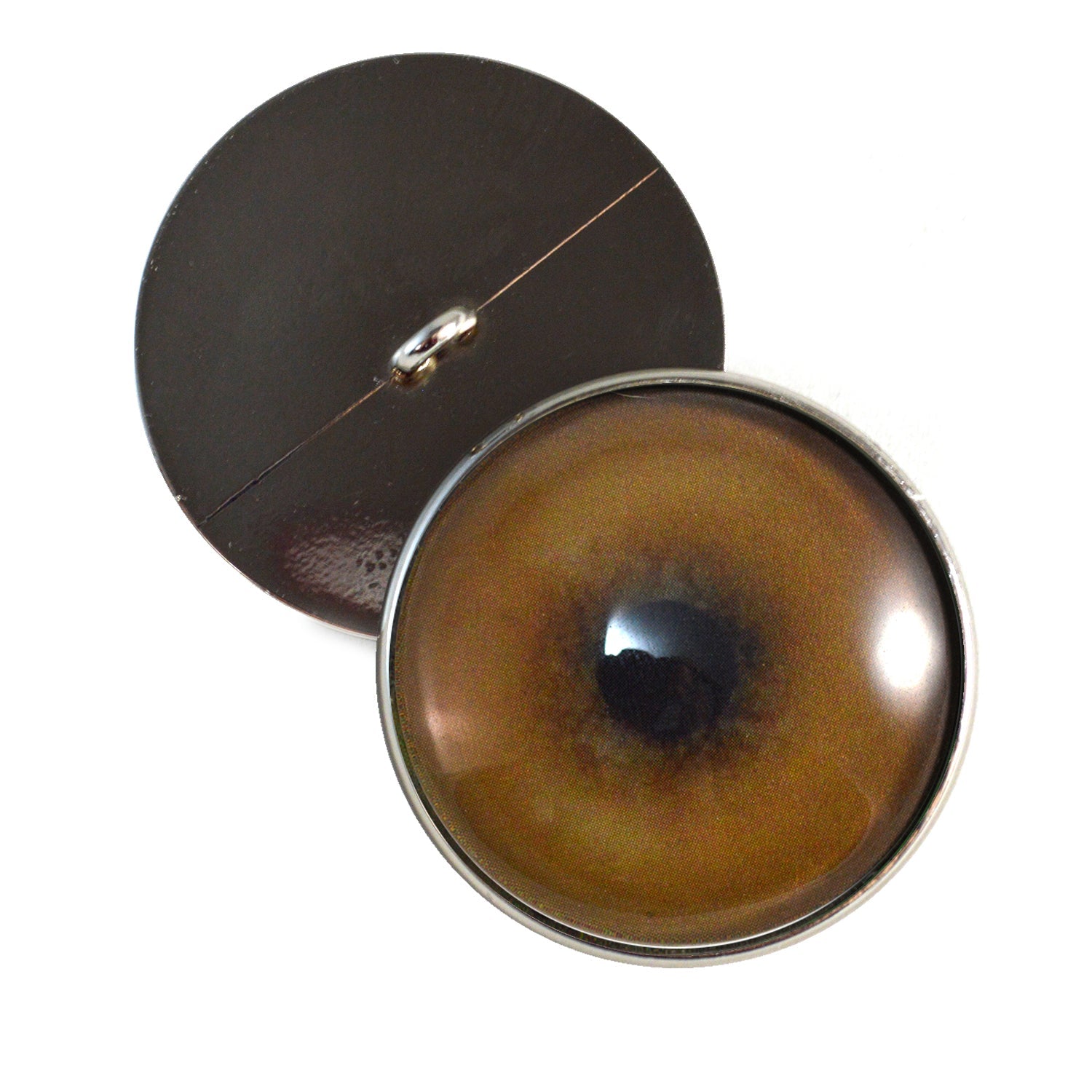 Lion Sew-On Button Glass Eyes - Prismatic Fiber Arts