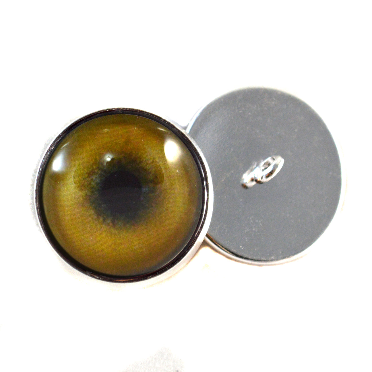 Lion Sew-On Button Glass Eyes - Prismatic Fiber Arts
