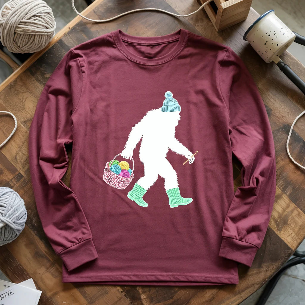 Bigfoot Long Sleeve T-shirt - Prismatic Fiber Arts