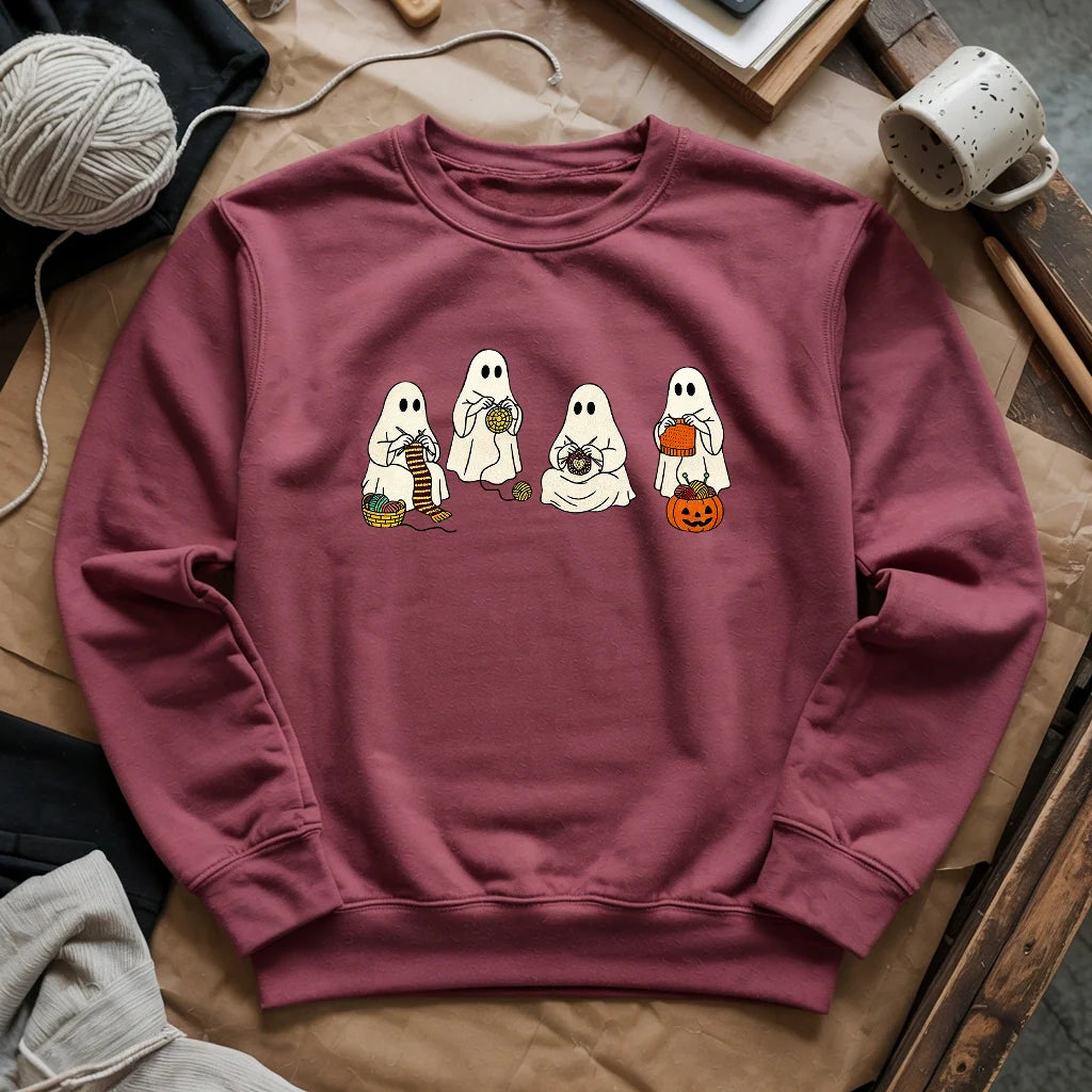 Ghost Stitchers Society Sweatshirt - Prismatic Fiber Arts