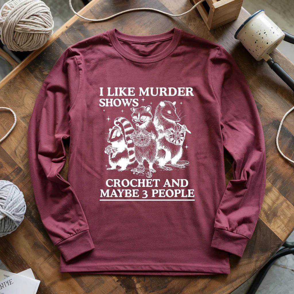 Weird hobbies Long Sleeve T-shirt - Prismatic Fiber Arts
