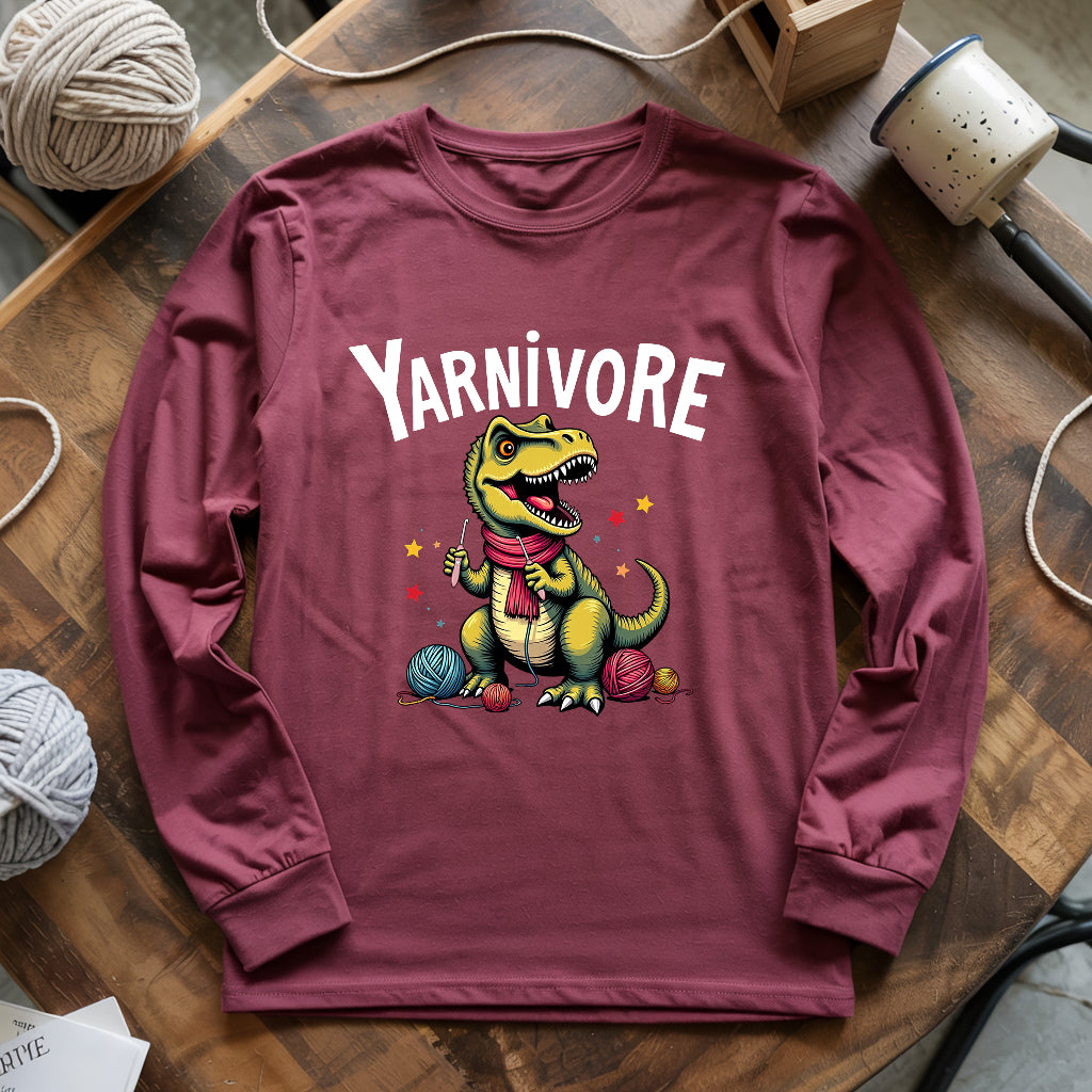 Yarnivore Crocheter Long Sleeve T-shirt - Prismatic Fiber Arts