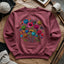 Blooming Yarn Sweatshirt - Prismatic Fiber Arts