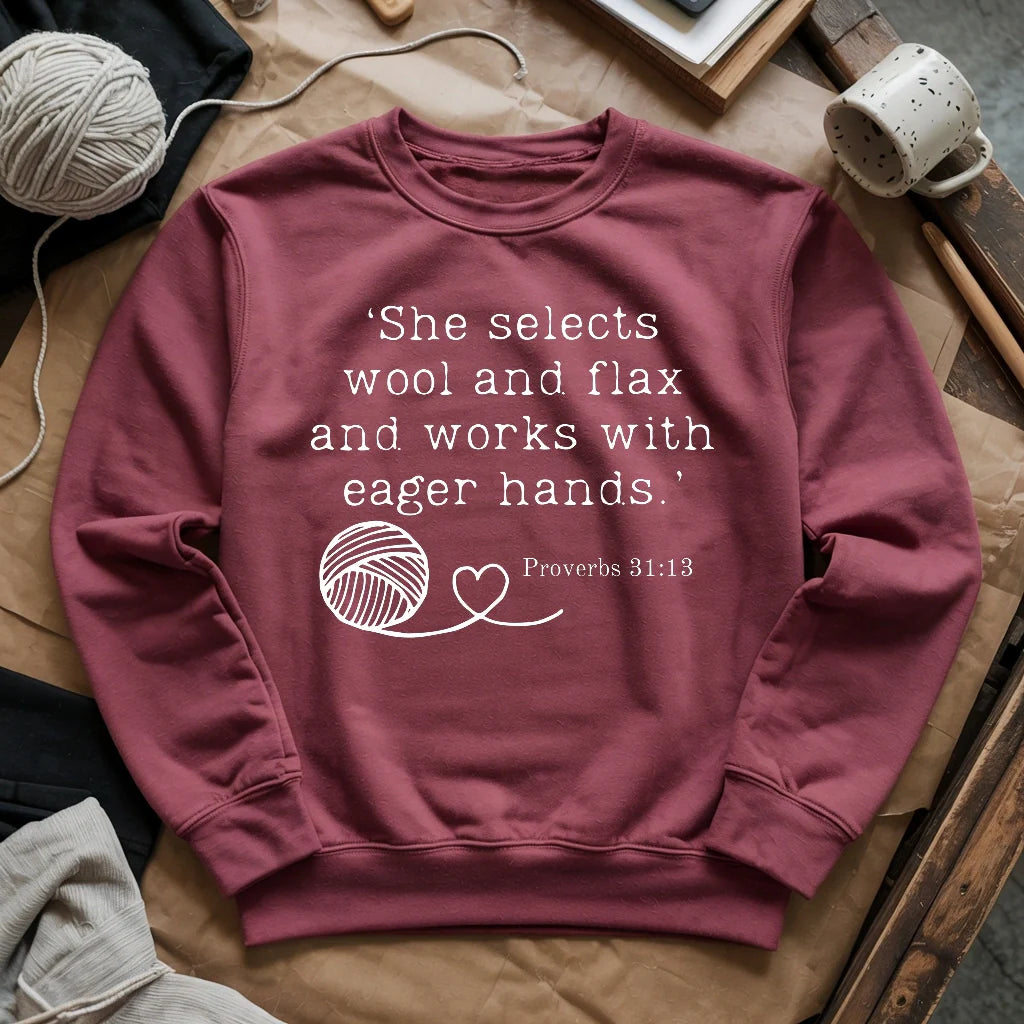 Crochet In Bible Sweatshirt - Prismatic Fiber Arts
