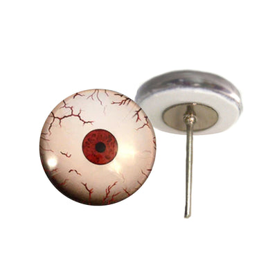 Crazy Mars Martian Glass Eyes on Wire Pin Posts