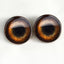 Medium Brown Dog Sew-On Button Glass Eyes - Prismatic Fiber Arts