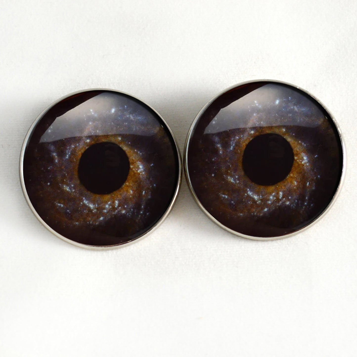 Milky Way Galaxy Sew-On Button Glass Eyes - Prismatic Fiber Arts
