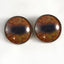 Brown Moose Sew-On Button Glass Eyes - Prismatic Fiber Arts