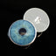 Natural Light Baby Blue Sew-On Button Glass Eyes - Prismatic Fiber Arts