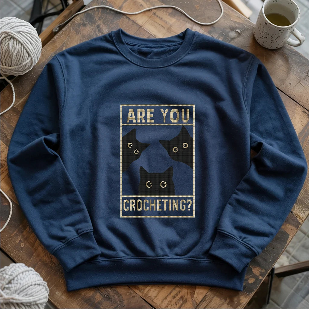 Are U Crocheting Sweatshirt - Prismatic Fiber Arts