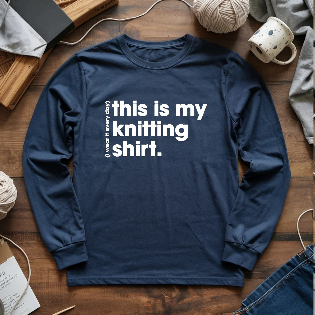 Everyday Knitting Long Sleeve T-shirt - Prismatic Fiber Arts