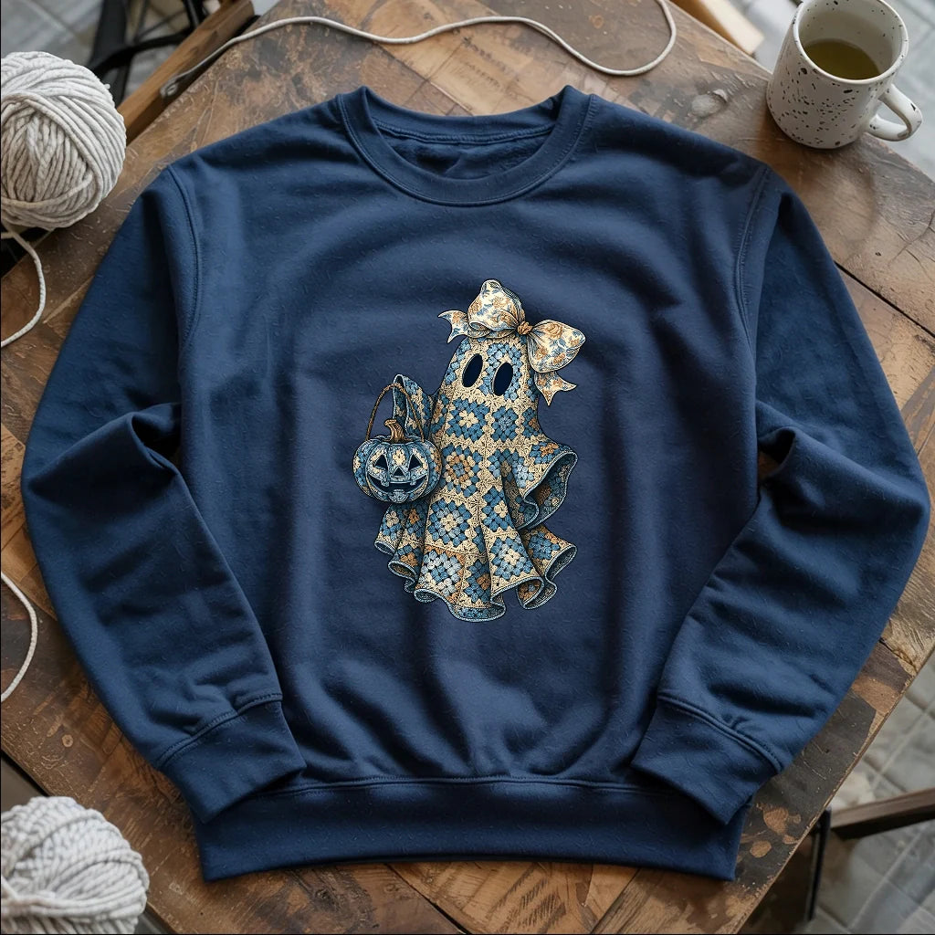 Granny Ghost Sweatshirt - Prismatic Fiber Arts