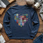 Granny Squares Heart Long Sleeve T-shirt - Prismatic Fiber Arts