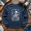 Skeleton Crocheter Tarot Long Sleeve T-shirt - Prismatic Fiber Arts