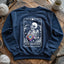 Skeleton Crocheter Tarot Sweatshirt - Prismatic Fiber Arts