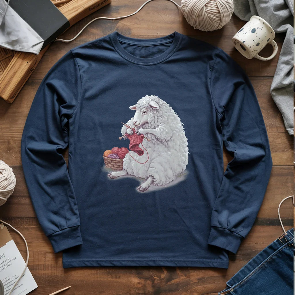 Woolly Knitting Long Sleeve T-shirt - Prismatic Fiber Arts