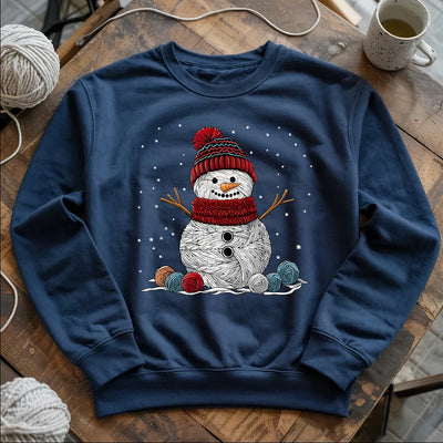 Yarn Snowman Sweatshirt - Prismatic Fiber Arts