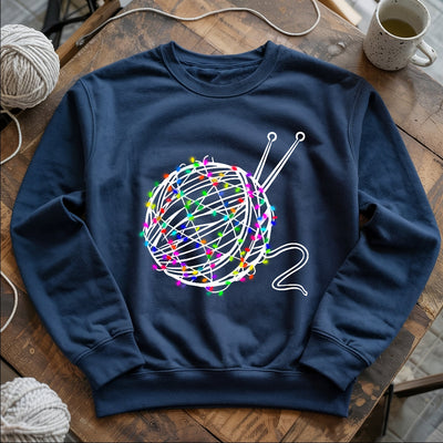Yarn & Lights Sweatshirt - Prismatic Fiber Arts