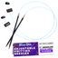 Blue Silk | Adjustable Knitting Needles | 14 Sizes - Prismatic Fiber Arts