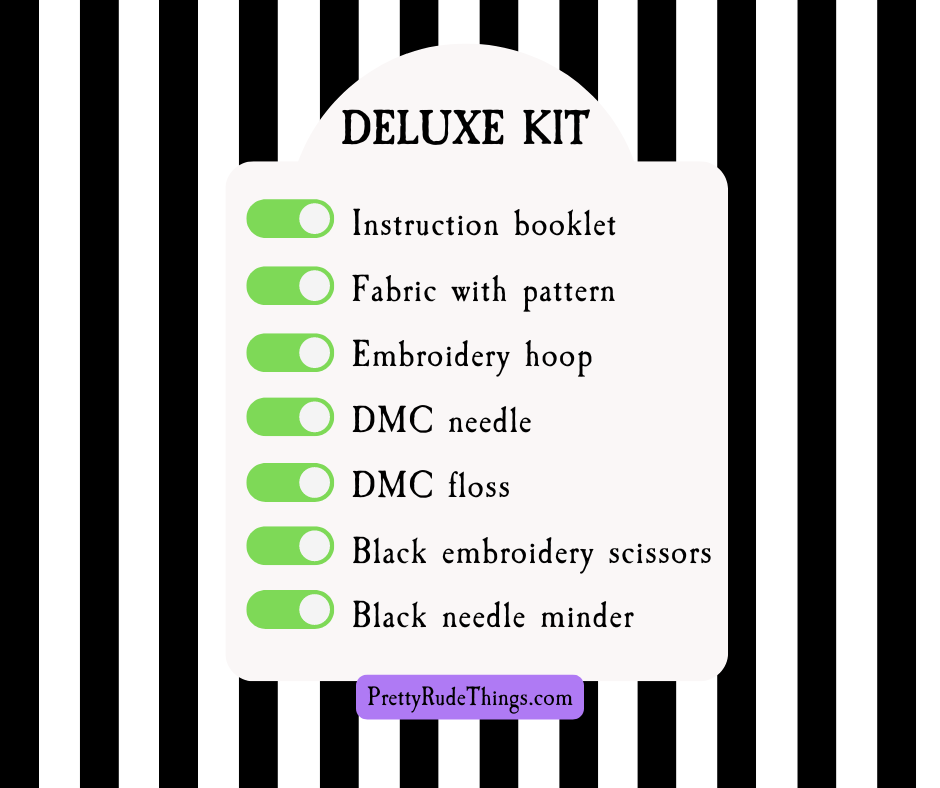 Beetlejuice Sandworm Embroidery Kit - Prismatic Fiber Arts