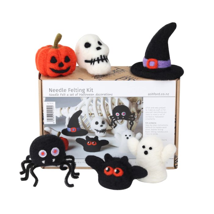 Ashford Needle Felting Kit - Halloween - Prismatic Fiber Arts