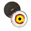 Nightmare Clown Yellow and Orange Sew-On Button Glass Eyes - Prismatic Fiber Arts