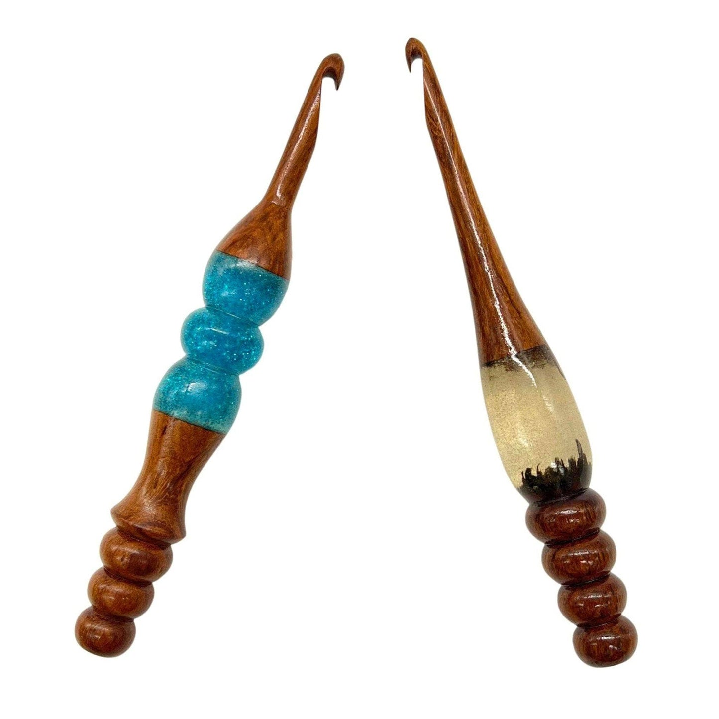 Sparkle Rosewood Crochet Hook - Prismatic Fiber Arts