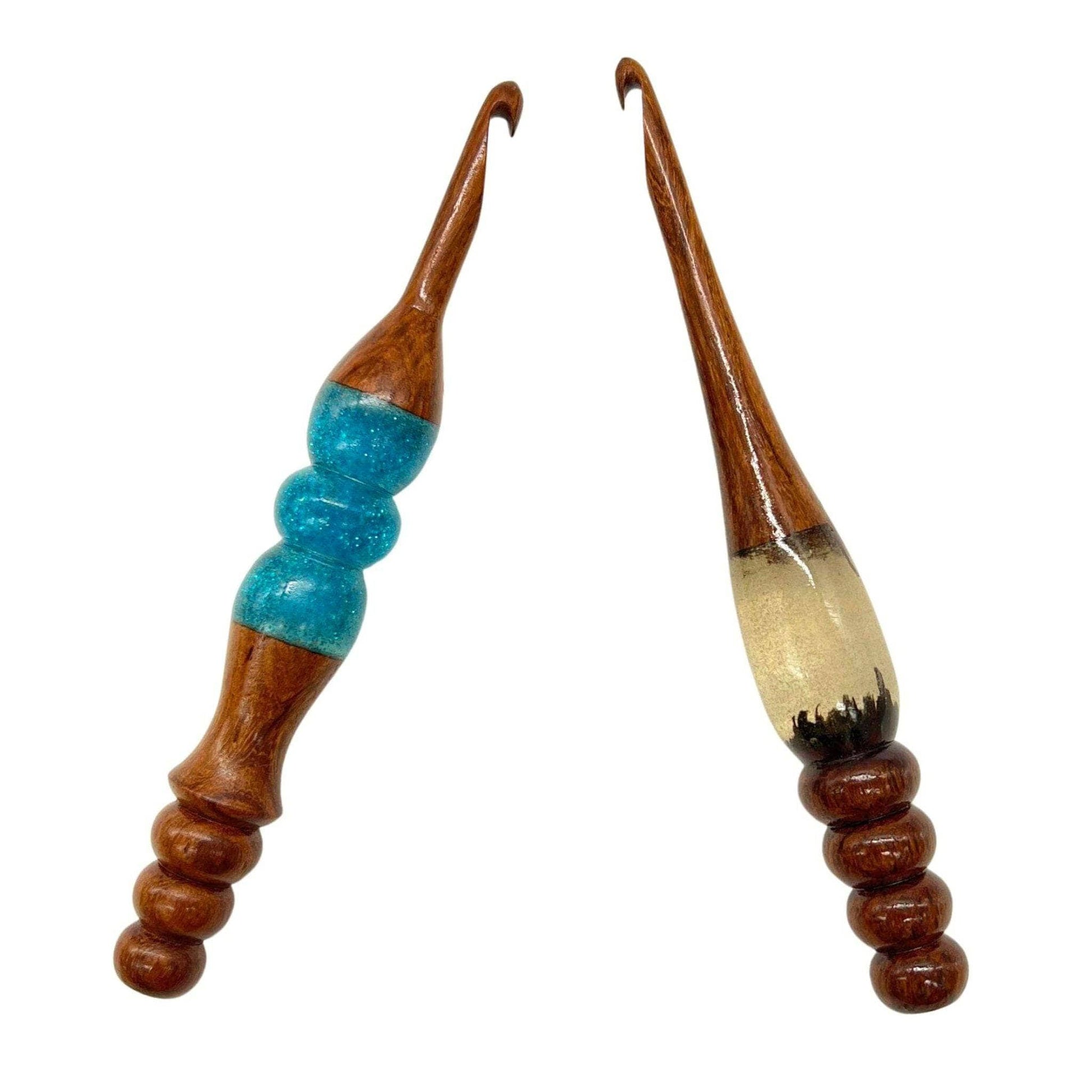 Sparkle Rosewood Crochet Hook - Prismatic Fiber Arts