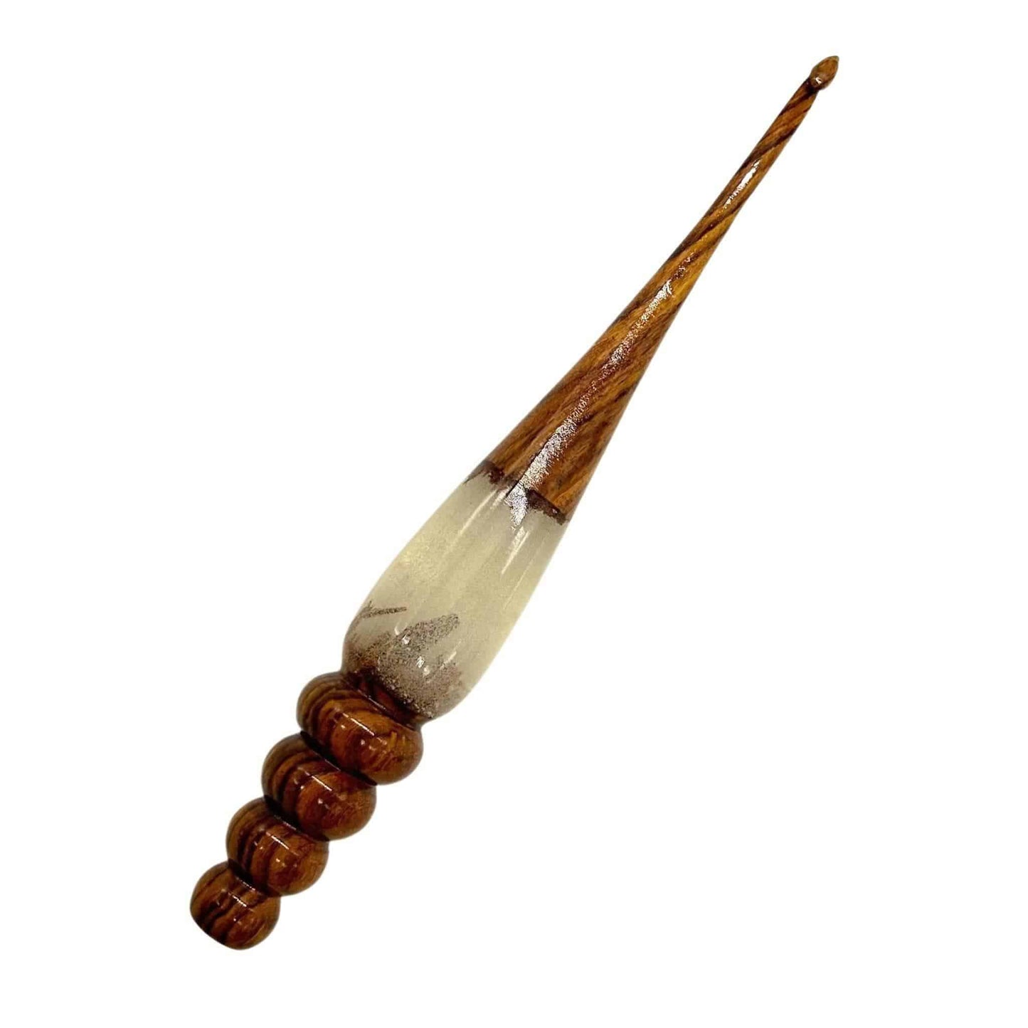 Sparkle Rosewood Crochet Hook - Prismatic Fiber Arts