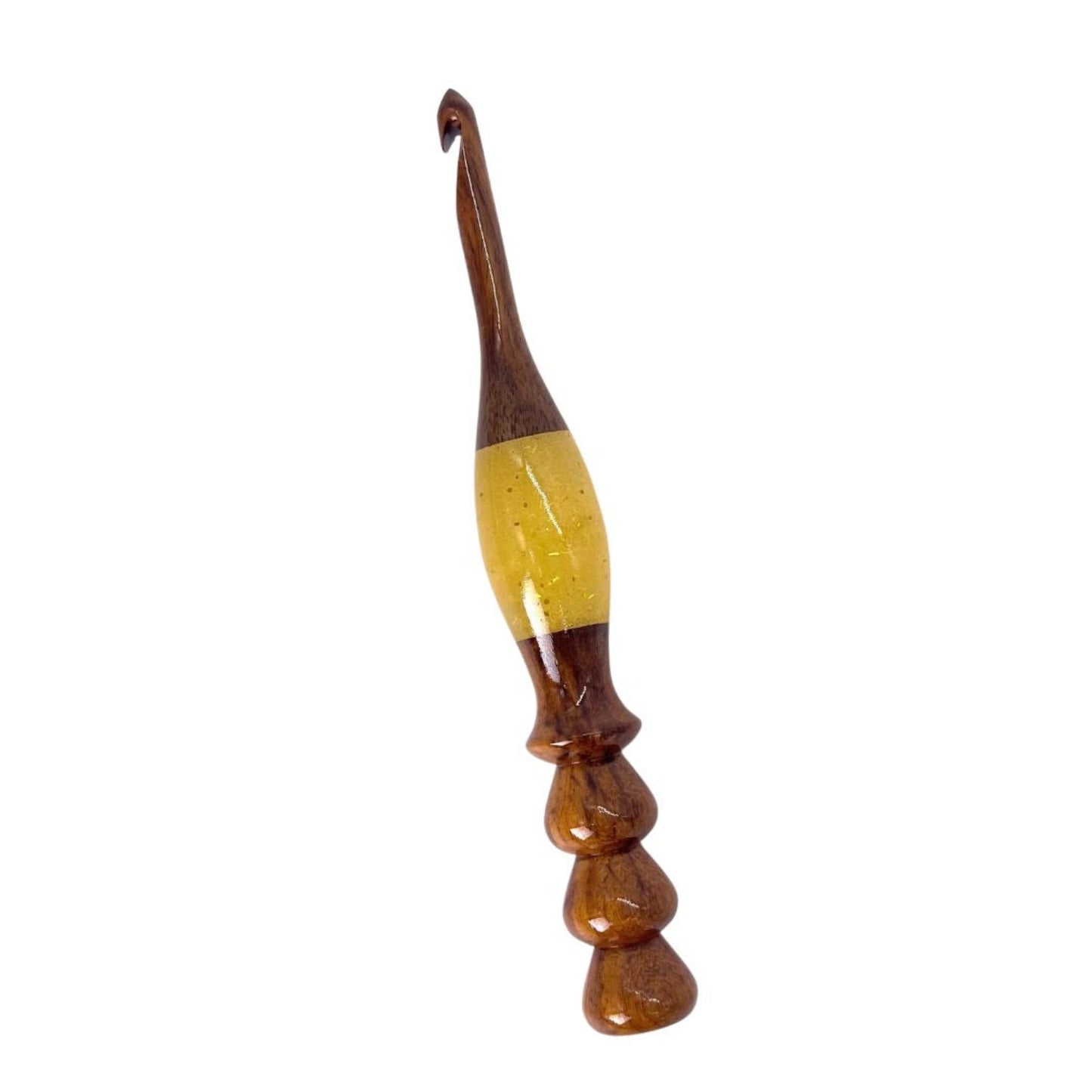 Sparkle Rosewood Crochet Hook - Prismatic Fiber Arts