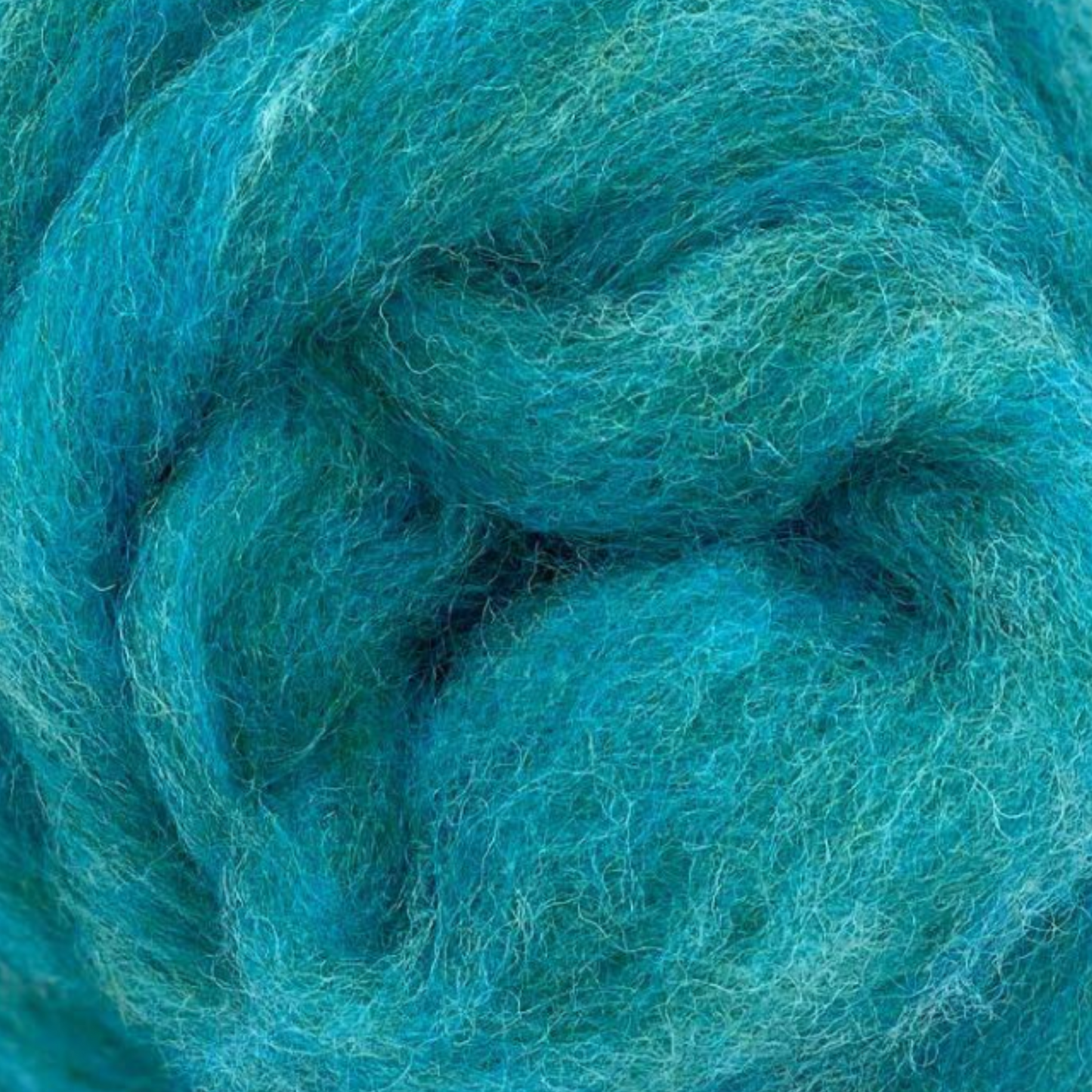 Deep Sea Carded Corriedale Wool Sliver Variety Pack - Prismatic Fiber Arts