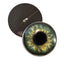 Olive Green Human Inspired Sew-On Button Glass Eyes - Prismatic Fiber Arts