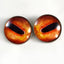 Orange Octopus Sew-On Button Glass Eyes - Prismatic Fiber Arts