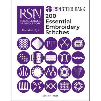 Rsn Stitch Bank: 200 Essential Embroidery Stitches - Hardcover - Prismatic Fiber Arts