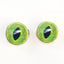 Pale Green Cat Sew-On Button Glass Eyes - Prismatic Fiber Arts