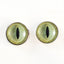 Pale Yellow Cat Sew-On Button Glass Eyes - Prismatic Fiber Arts