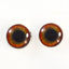 Red Parrot Sew-On Button Glass Eyes - Prismatic Fiber Arts