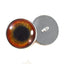 Red Parrot Sew-On Button Glass Eyes - Prismatic Fiber Arts