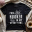 Part-time Hooker T-shirt - Prismatic Fiber Arts