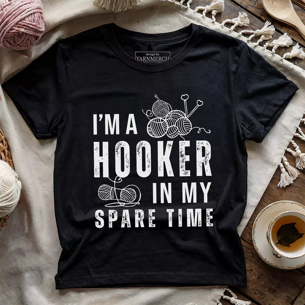 Part-time Hooker T-shirt - Prismatic Fiber Arts